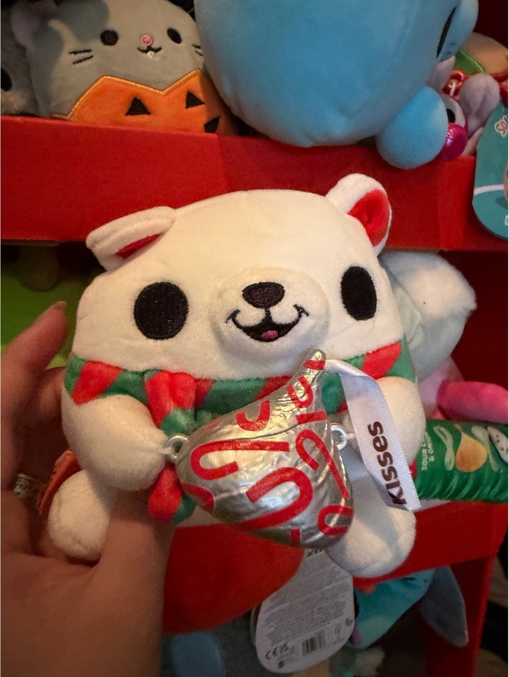 Zuru Christmas polar bear snackles plush stuffed animal
